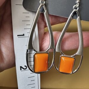paparazzi Orange Teardrop Dangle Earrings